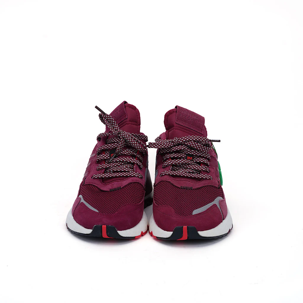 Adidas Nite Jogger Burgundy 3m Size 11 New - Image 3