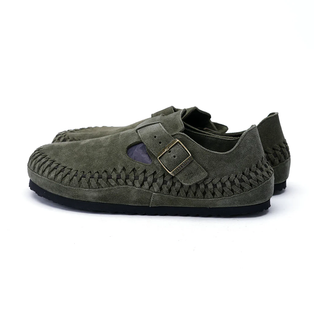 Birkenstock Kith London Braided Shearling Olive Night Size 44 New - Image 2