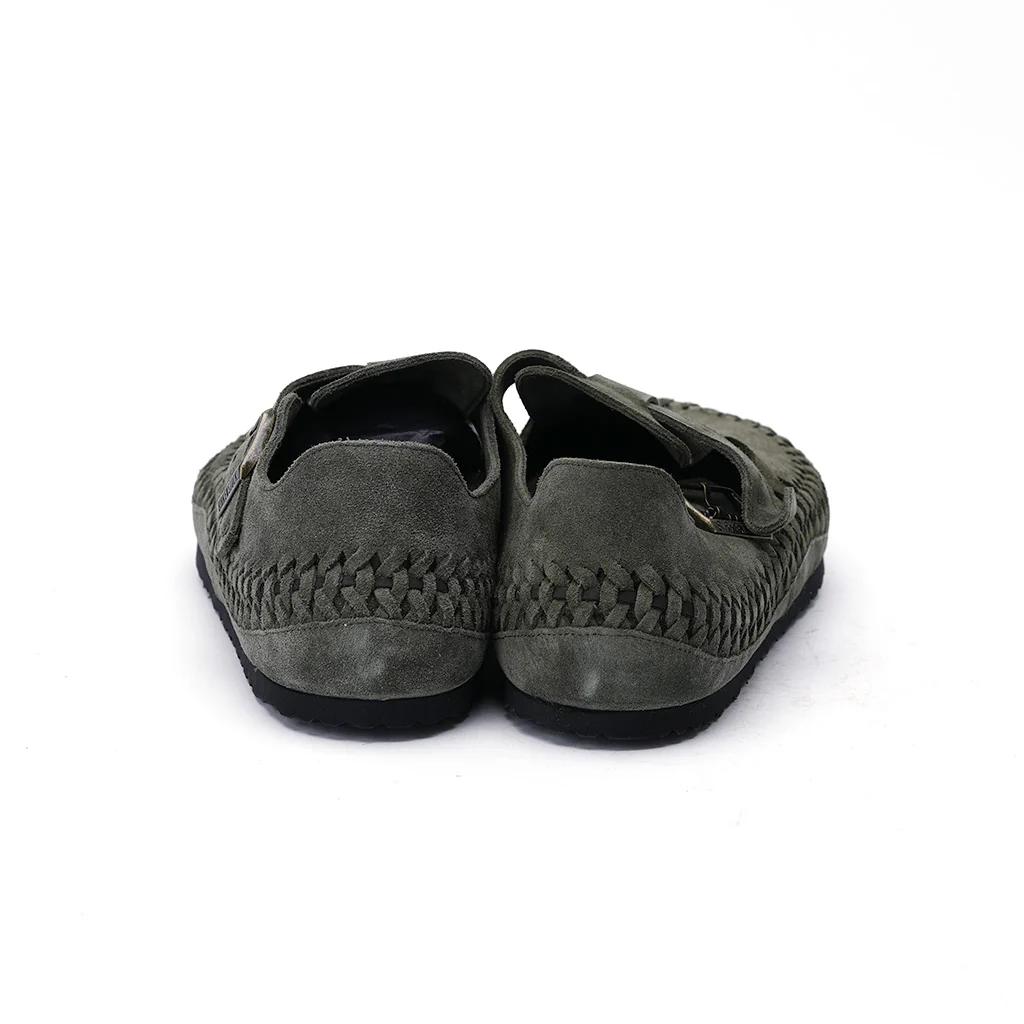 Birkenstock Kith London Braided Shearling Olive Night Size 44 New - Image 4